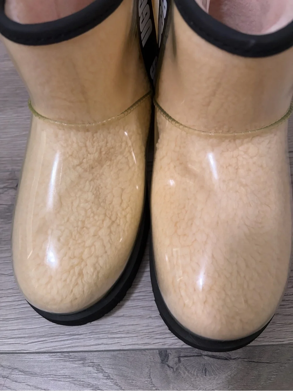 UGG Clear Shearling-Lined Short Boots